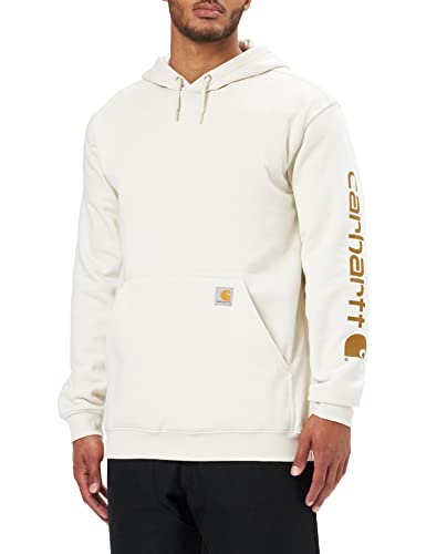 Carhartt, Herren, Weites, mittelschweres Sweatshirt mit Logo-Grafik auf dem Ärmel, Malz, XXL von Carhartt