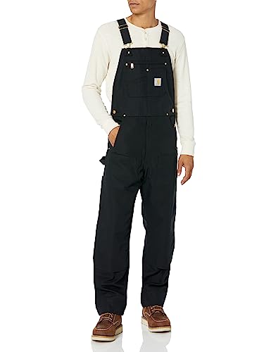 Carhartt Herren Loose Fit Firm Duck Insulated Bib Overall Arbeitsoberbekleidung, schwarz, 3X-Large Hoch von Carhartt