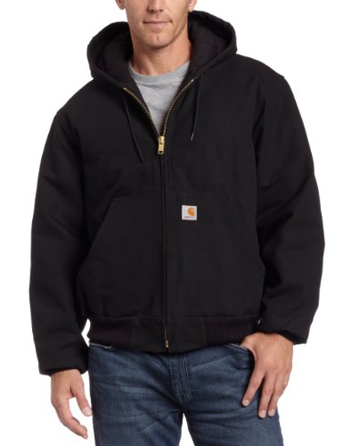 Carhartt Herren Loose Fit Firm Duck Isolierte Flanellfutter Active Jacke, Schwarz, 3XL von Carhartt