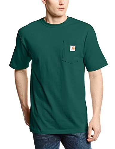 Carhartt Herren Loose Fit Heavy Weight Short Sleeve Pocket T-shirt (Groß & Groß) T-Shirt, Hunter Green, XXL Tall von Carhartt