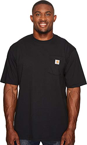 Carhartt Herren Loose Fit Heavy Weight Short Sleeve Pocket T-shirt (Groß & Groß) T-Shirt, schwarz, 5XL von Carhartt