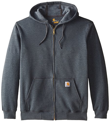 Carhartt Herren Loose Fit Midweight Full-Zip Sweatshirt, Charcoal Heather, M von Carhartt