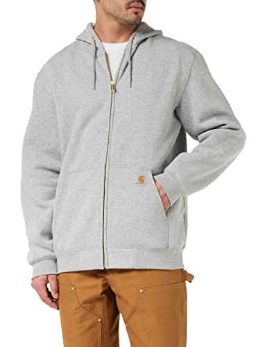 Carhartt Herren Loose Fit Midweight Full-Zip Sweatshirt, grau meliert, Large Hoch von Carhartt