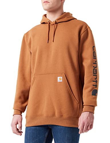 Carhartt, Herren, Weites, mittelschweres Sweatshirt mit Logo-Grafik auf dem Ärmel, Carhartt® Braun, XXL von Carhartt