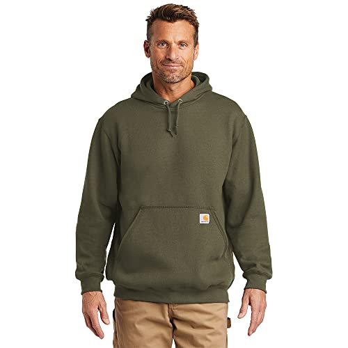 Carhartt Herren Loose Fit Midweight Sweatshirt groß Kapuzenpullover, moos, Large Hoch von Carhartt