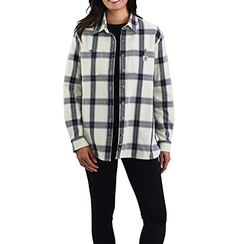 Carhartt Herren Loose Fit Schweres Twill Langarm Plaid Shirt, Malt, M von Carhartt