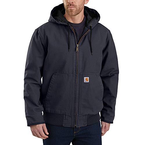 Carhartt Herren Loose Fit Washed Duck Insulated Active Jacket (Big & Tall), navy, XL Groß Hoch von Carhartt