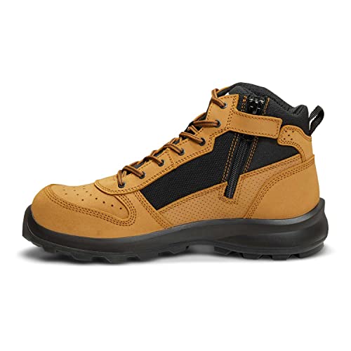 Carhartt Herren Michigan Rugged Flex® S1P Mittelhoher Sicherheitsstiefel mit Reißverschluss, Weizen, 47 von Carhartt