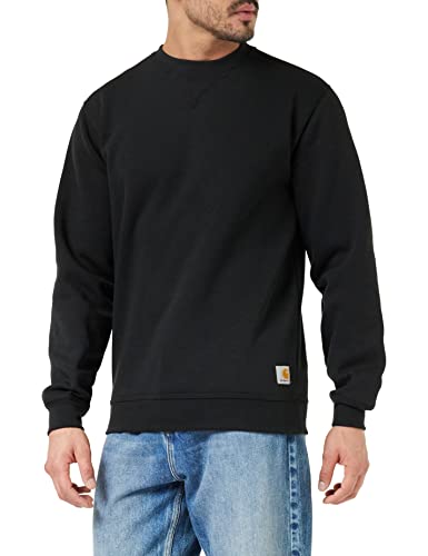 Carhartt, Herren, Weites, mittelschweres Sweatshirt mit Rundhalsausschnitt, Schwarz, XS von Carhartt