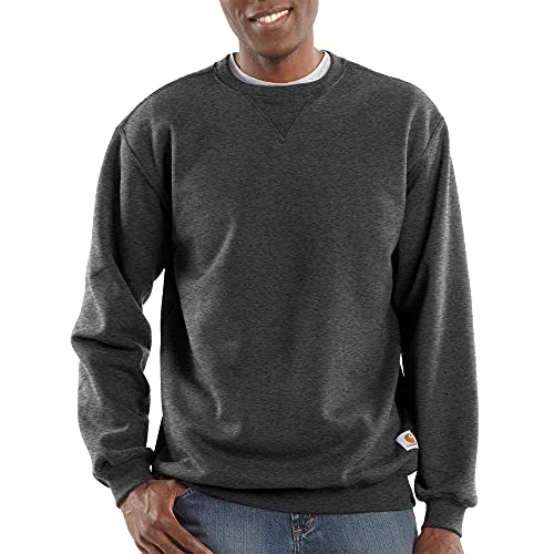 Carhartt, Herren, Weites, mittelschweres Sweatshirt mit Rundhalsausschnitt, Anthrazit meliert, S von Carhartt