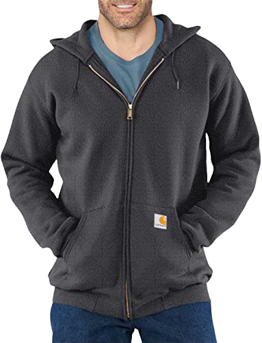 Carhartt Herren Zip Hooded Sweatshirt Sweatshirt, Anthrazit Meliert, M von Carhartt