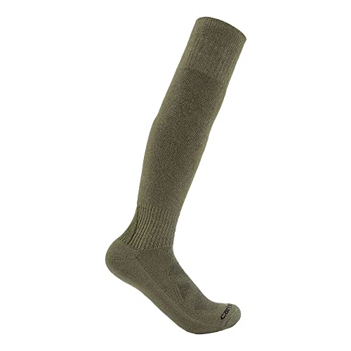 Carhartt Herren Midweight Merino Wool Blend Uniform Over-The-Calf Socken, Grün (Army Green), Large von Carhartt