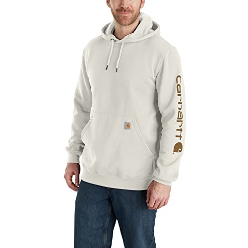 Carhartt, Herren, Weites, mittelschweres Sweatshirt mit Logo-Grafik auf dem Ärmel, Malz, L von Carhartt