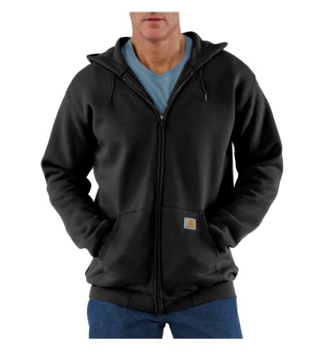 Carhartt Herren Zip Hooded Sweatshirt Sweatshirt, Schwarz, XXL von Carhartt