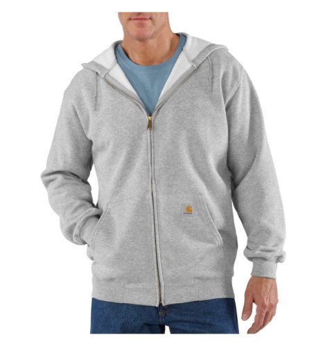 Carhartt Herren Zip Hooded Sweatshirt Sweatshirt, Heather Grey, XL von Carhartt