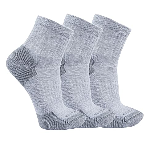 Carhartt Herren Midweight Cotton Blend Quarter 3 Pack Socken, GRAU, X-Large Carhartt Herren Midweight Cotton Blend Quarter 3 Pack Socken, GRAU, X-Large von Carhartt