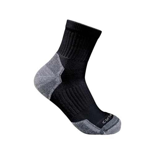 Carhartt Herren Mittelschwere Baumwollmischgewebe, 3 Stück Socken, schwarz, X-Large von Carhartt