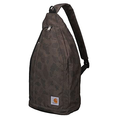 Carhartt Herren Mono Sling Rucksack, Unisex Umhängetasche für Reisen und Wandern, Duck Camouflage, One Size von Carhartt