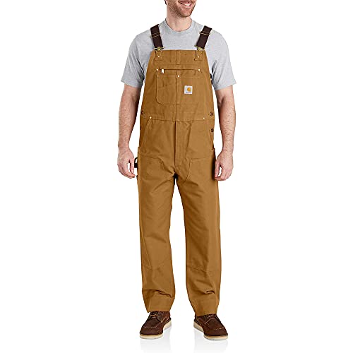 Carhartt Herren New R01 Unlined Duck Bib Overalls, Brown, 38W x 28L Carhartt Herren New R01 Unlined Duck Bib Overalls, Brown, 38W x 28L von Carhartt