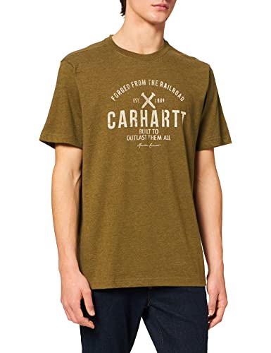 Carhartt Herren Outlast Graphic Short-Sleeve T-Shirt, Military Olive Heather, L von Carhartt