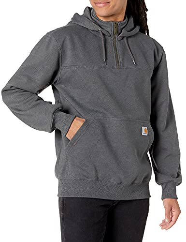 Carhartt Herren Rain Defender Loose Fit Heavy Quarter Zip Sweatshirt Hemd, Anthrazit meliert, X-Large Carhartt Herren Rain Defender Loose Fit Heavy Quarter Zip Sweatshirt Hemd, Anthrazit meliert, X-Large von Carhartt