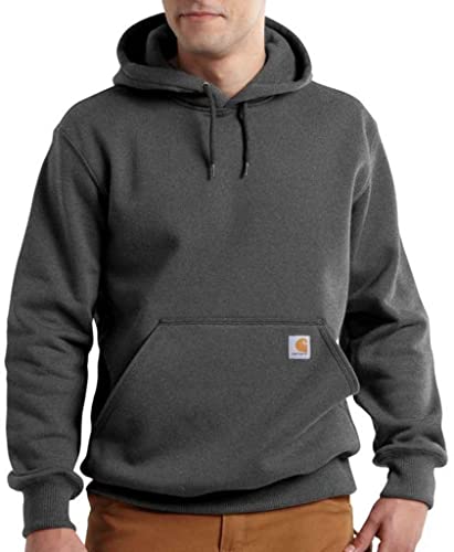 Carhartt Herren Rain Defender Sweatshirt mit lockerer Passform, Anthrazit meliert, Medium von Carhartt