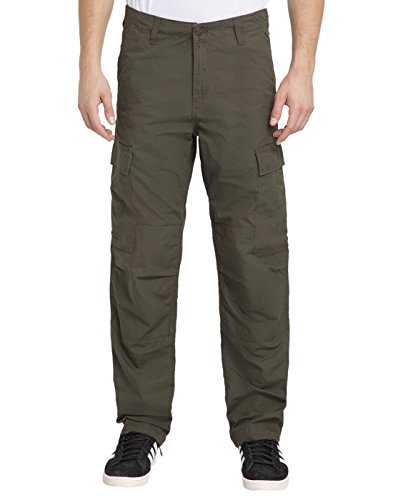 Carhartt Herren Regular Cargo Pant Jeans, Grün (Cypress Rinsed), 32 von Carhartt