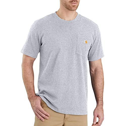 Carhartt Herren Relaxed Fit Arbeits-T-Shirt, Grau meliert, XXX-Large Carhartt Herren Relaxed Fit Arbeits-T-Shirt, Grau meliert, XXX-Large von Carhartt