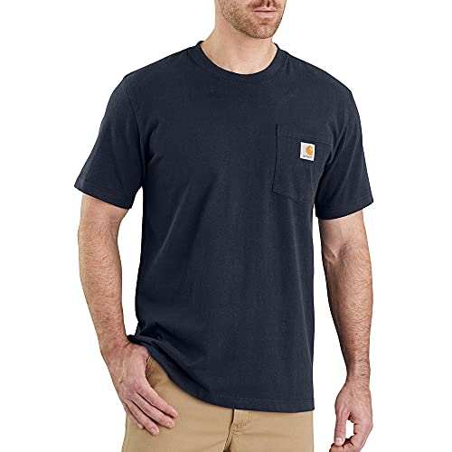 Carhartt Workwear Pocket T-Shirt S/S - Baumwoll T-Shirt,navy 412, XXL von Carhartt