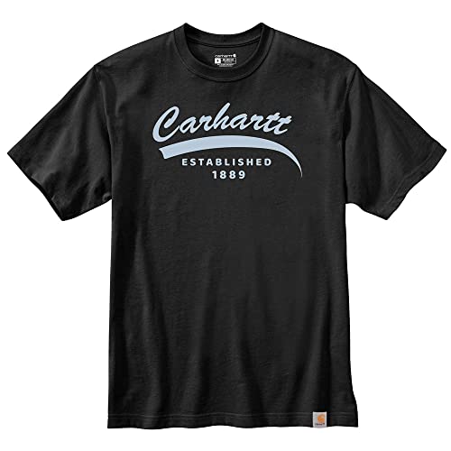 Carhartt Herren Relaxed Fit Heavyweight Short-Sleeve Graphic T-Shirt, Farbe: Black, Größe: XXL von Carhartt