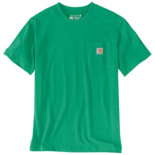 Carhartt Herren Relaxed Fit Heavyweight Short-Sleeve Pocket T-Shirt, Farbe: Malachite, Größe: XXL von Carhartt