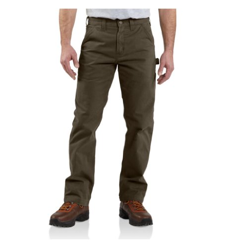 Carhartt Herren Relaxed-Fit Washed Twill Dungaree Pant Unterhose, Dark Coffee, 35W / 34L von Carhartt