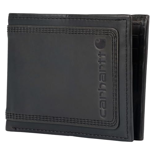 Carhartt Herren Robuste Leder DREI Nähten, erhältlich Reise-Geldbörsen, Schwarz (Passcase), Einheitsgröße von Carhartt