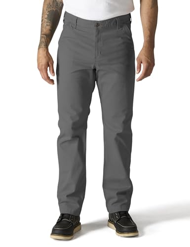 Carhartt Herren Rugged Flex® Relaxed Fit Canvas-Arbeitshose, Kiesel, W38/L32 von Carhartt