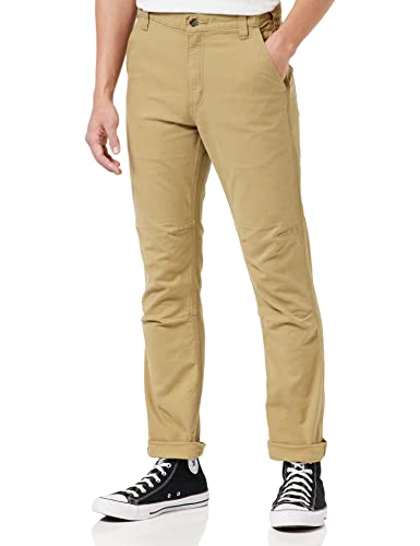 Carhartt Herren Rugged Flex® Straight Fit 5-Pocket Canvas-Arbeitshose, Dunkles Khaki, W30/L32 von Carhartt