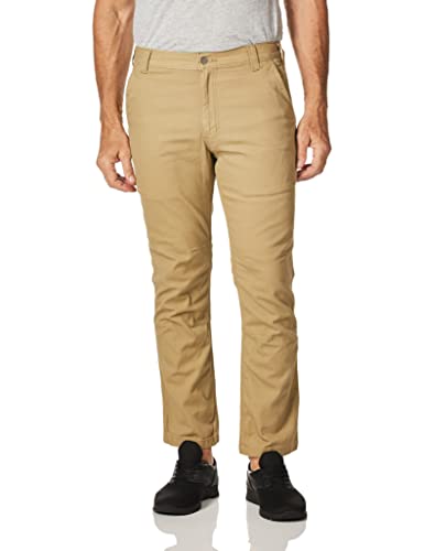 Carhartt Herren Rugged Flex® Straight Fit 5-Pocket Canvas-Arbeitshose, Dunkles Khaki, W36/L30 von Carhartt