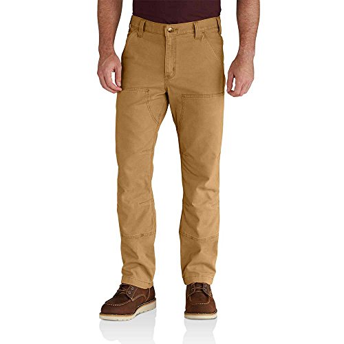 Carhartt Herren Rugged Flex Relaxed Fit Canvas Double Front Utility Arbeitshose, Hickory, 40W / 36L von Carhartt