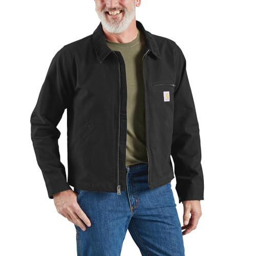 Carhartt Herren Rugged Flex Relaxed Fit Duck Detroit Jacke, Schwarz, 3XL von Carhartt
