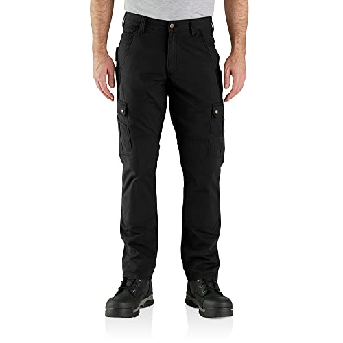 Carhartt Herren Rugged Flex Relaxed Fit Ripstop Cargo Work Utility Pants, Schwarz, 38W / 30L EU von Carhartt