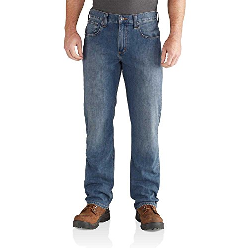 Carhartt Herren Rugged Flex Relaxed Straight Leg Jeans Arbeitshose Rugged Flex Relaxed Straight Leg Jeans (groß und groß), Kaltwasser, 40W / 28L von Carhartt