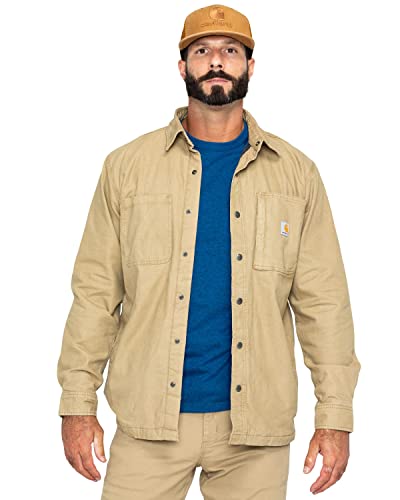 Carhartt Herren Rugged Flex Rigby Hemdjacke Button-Down Hemd, Dunkles Khaki, XXL von Carhartt