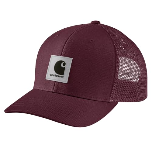 Carhartt Herren Rugged Flex Twill Mesh Back Logo Patch Cap, Port, Einheitsgröße von Carhartt