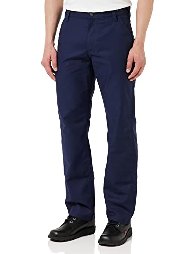 Carhartt, Herren, Rugged Professional™-Serie Rugged Flex® Lockere Canvas-Arbeitshose, Marineblau, W34/L34 von Carhartt