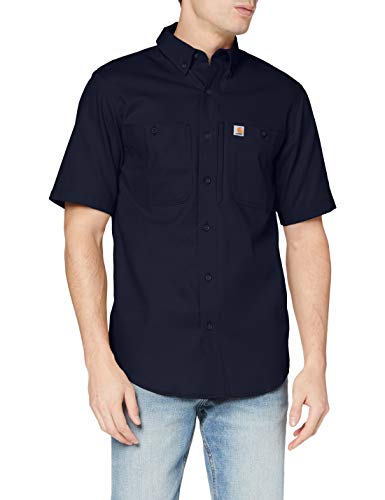 Carhartt Herren Rugged Professional Short-Sleeve Arbeits T-Shirt, Navy, S von Carhartt