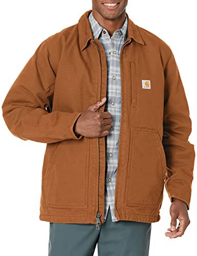 Carhartt Herren Sherpa gefütterter Mantel Arbeitsoberbekleidung, Braun, 4X-Groß von Carhartt