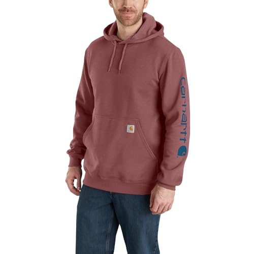 Carhartt Herren Sleeve Logo Hooded Sweatshirt Kapuzenpullover, Apple Butter Heather, L von Carhartt