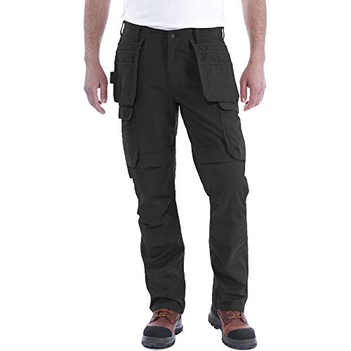 Carhartt Steel Rugged Flex Relaxed Fit Doppelfront-Cargo-Arbeitshose mit Mehreren Taschen, Herren, Schwarz, W42/L30 Carhartt Steel Rugged Flex Relaxed Fit Doppelfront-Cargo-Arbeitshose mit Mehreren Taschen, Herren, Schwarz, W42/L30 von Carhartt