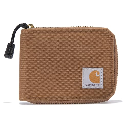 Carhartt Herren Casual Canvas Reißverschluss Durable Zippered Wallets, Braun, Einheitsgröße, Braun (Carhartt Brown), Einheitsgröße von Carhartt