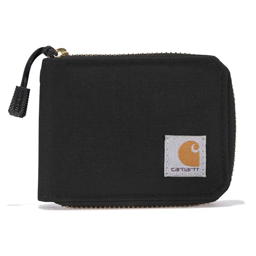 Carhartt Herren Standard Canvas Reißverschluss Durable Zipper Wallet Nylon Duck (Schwarz) Einheitsgröße, Nylon-Ente (Schwarz) von Carhartt