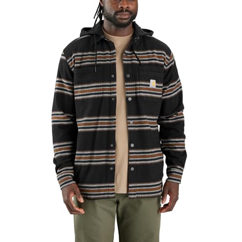 Carhartt Herren-Kapuzenshirt mit Fleecefutter, Rugged Flex, entspannte Passform, Jac, Carhartt Brown/Black, Größe XL von Carhartt